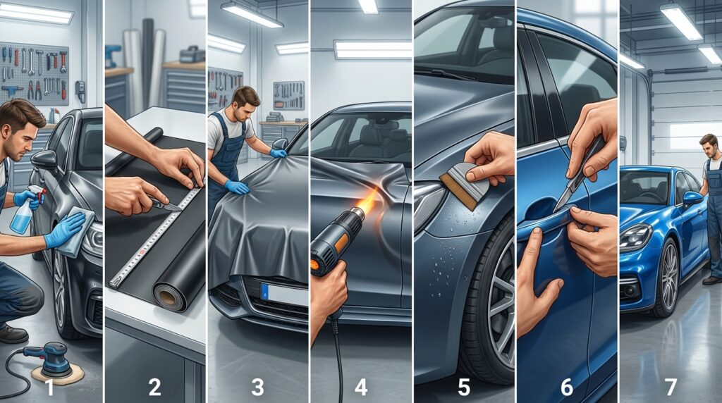 découvrez les 7 étapes essentielles pour réussir le covering de votre voiture grâce à notre guide illustré complet. transformez votre véhicule avec des conseils pratiques et précis.